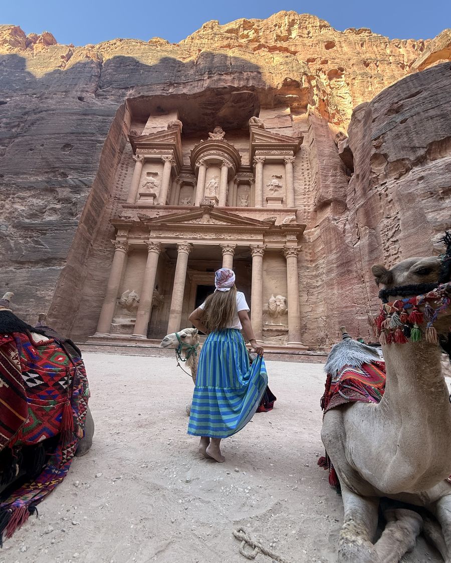 Joelle at the Treasury, Petra, Jordan